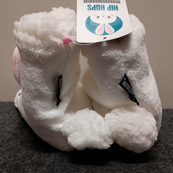 NWT Sugar and Bruno Hip Hops White Bunny Slippers - Itty Bitty (8-12T) - Picture 2 of 6